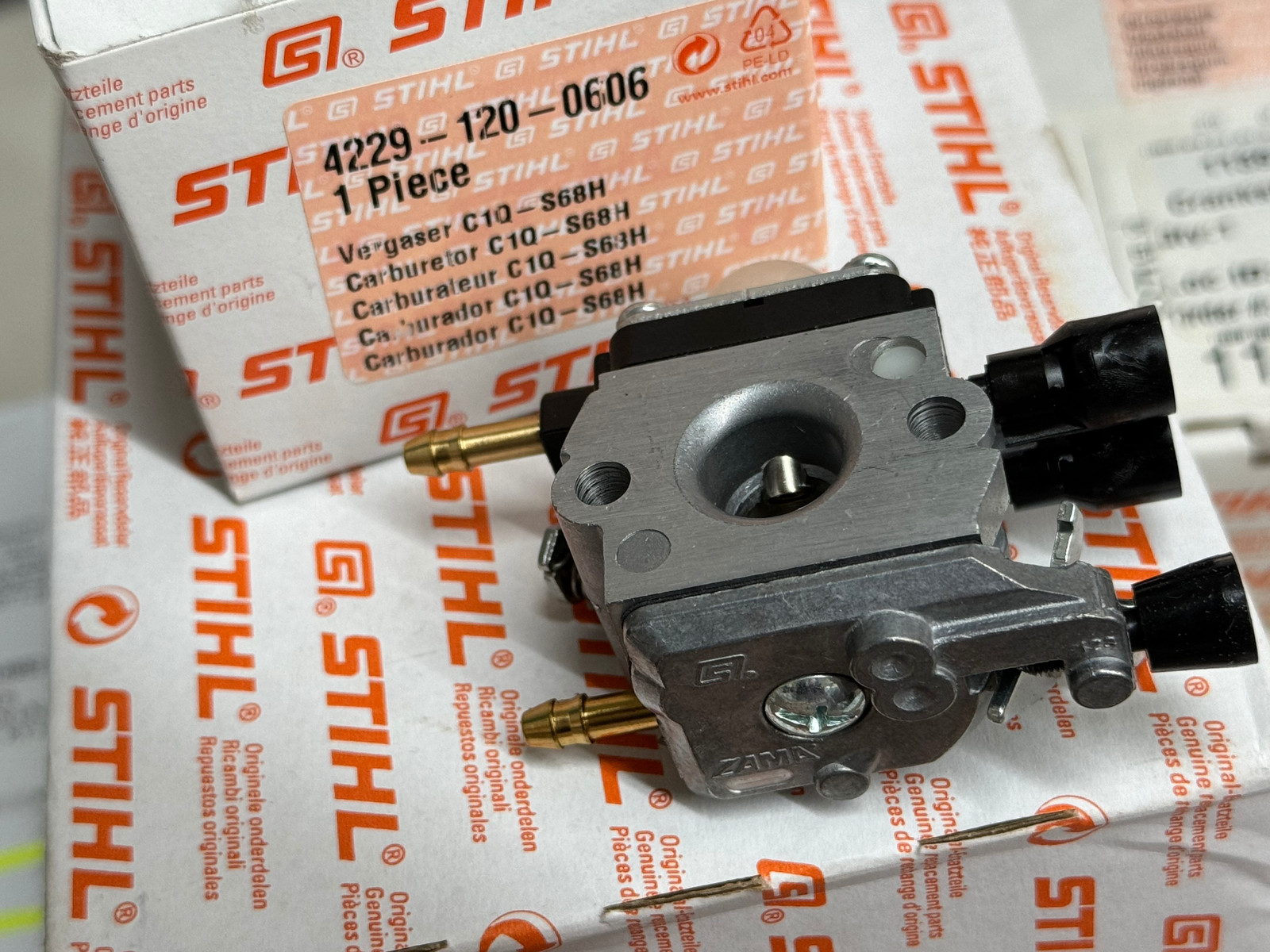 STIHL OEM ZAMA CARBURETOR 4229 120 0606 / 0603 C1Q-S68H SH55 SH85 D BG65 BG55 KC - Picture 2 of 2