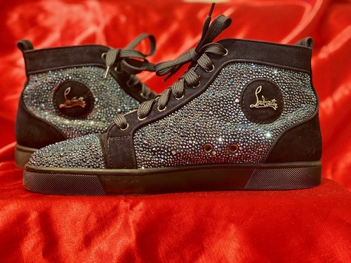 Christian Louboutin ルイ クリスタルスエード スニーカー Christian Louboutin ルイ クリスタルスエード スニーカー