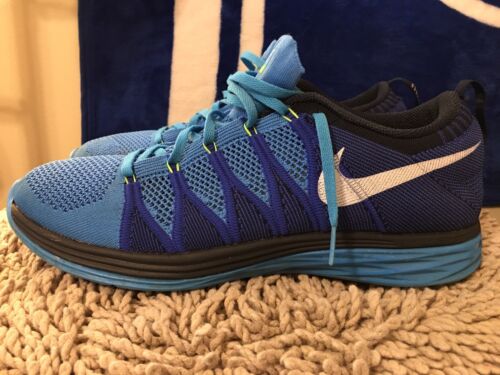 Nike Flyknit Lunar 2, Vivid Blue White Game Royal, 620465 Nike Flyknit Lunar 2, Vivid Blue White Game Royal, 620465