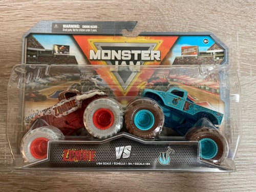 Spin Master Monster Jam 2-Pack Zombie & Whiplash (Mud Tires