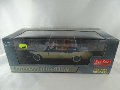 1:18 Soleil Star 3571 1958 Mercedes Benz 220 Se Cabriolet Beige/Pigeon Rareté