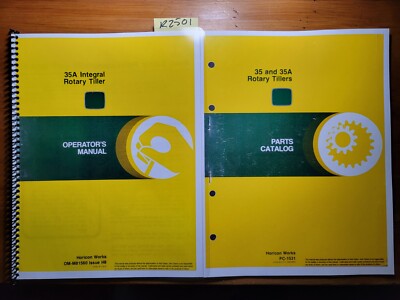 John Deere 35A Integral Rotary Tiller for 400 Tractor Operator Manual 78 + Parts
