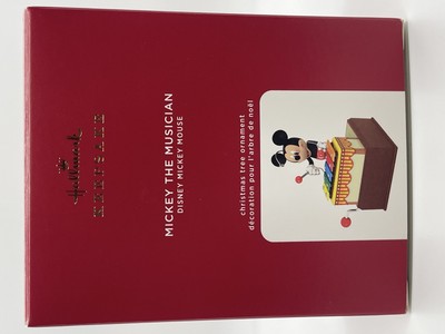2020 Hallmark Mickey The Musician Ornament Plays Zip-A-Dee-Doo-Dah VHTF Rare