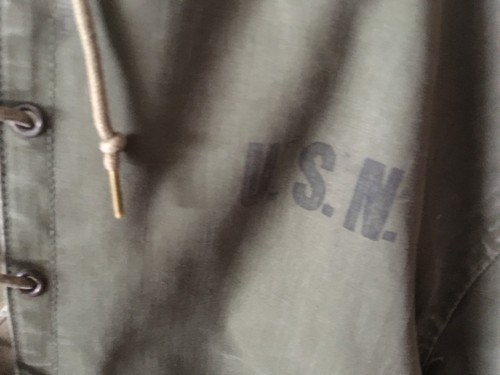 US Navy Deck Jacket Rain Parka Korean Vietnam war