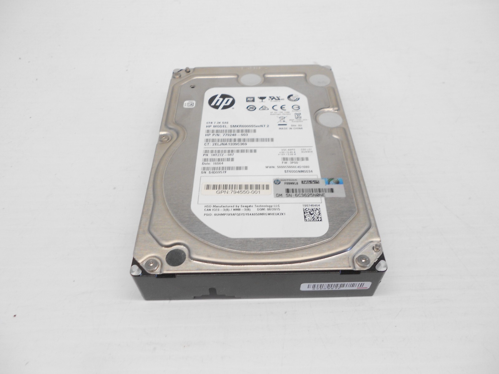 DELL ST6000NM0014 6TB 4Kn HDD SAS 3.5インチ Seagate ST6000NM0014 4KN 6 TB 3.5in Internal Hard Drive