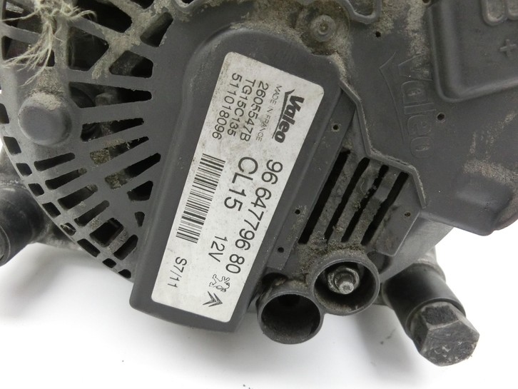 Peugeot Partner Tepee 08-12 HDI 1,6 82KW Lichtmaschine Generator CL15 12V Peugeot Partner Tepee 08-12 07.06.2011... Vorschau 5