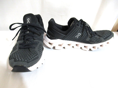 On Cloudswift Women's Size 7.5 Running Shoes Black Smoke EUC 41-99581