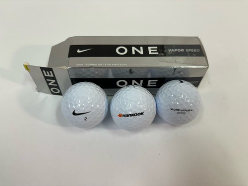 Nike One Vapor Speed White Golf Balls - Box of 3 New- Opened Box