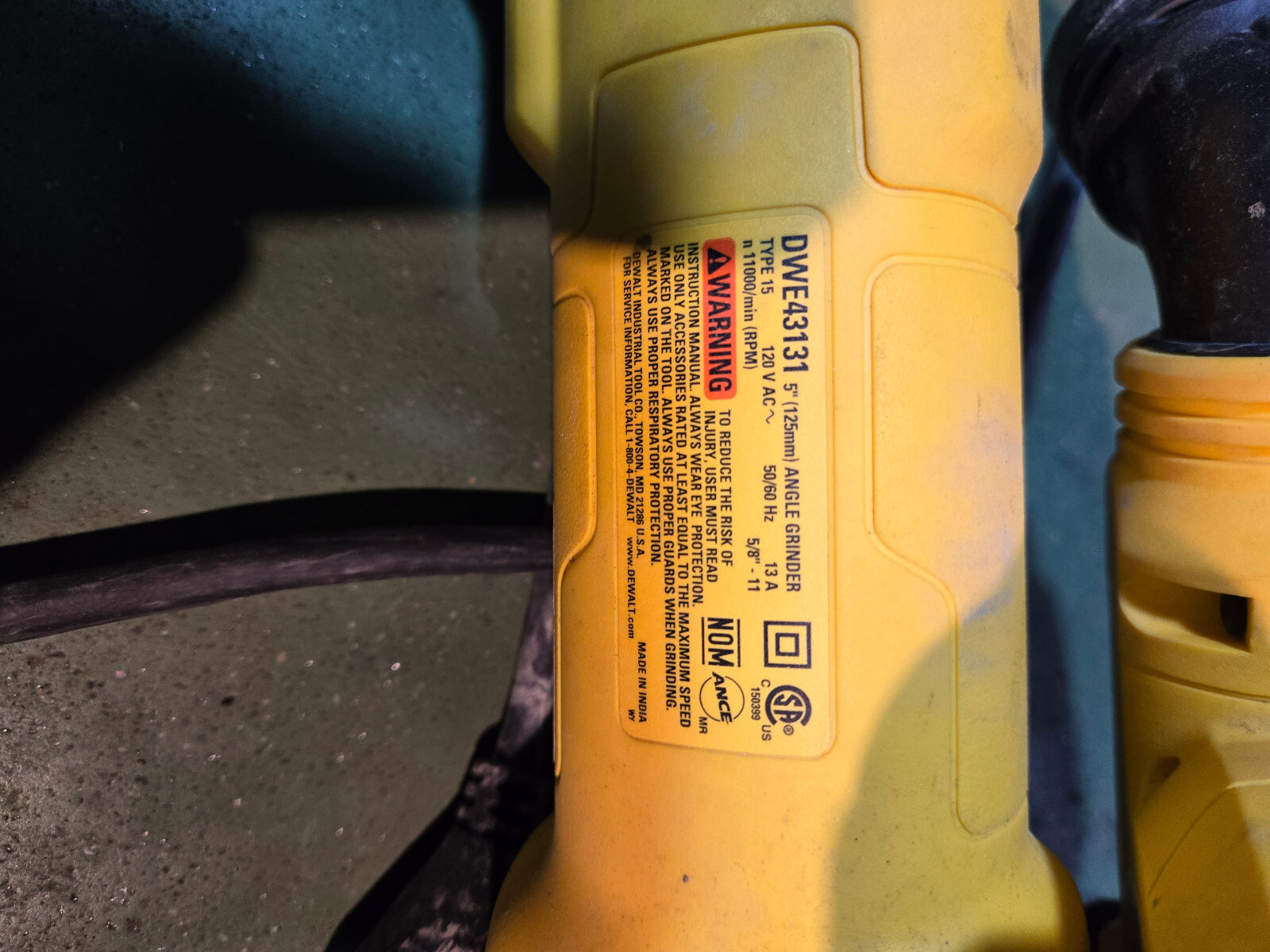 DeWALT DWE46123 13 Amps  4.5