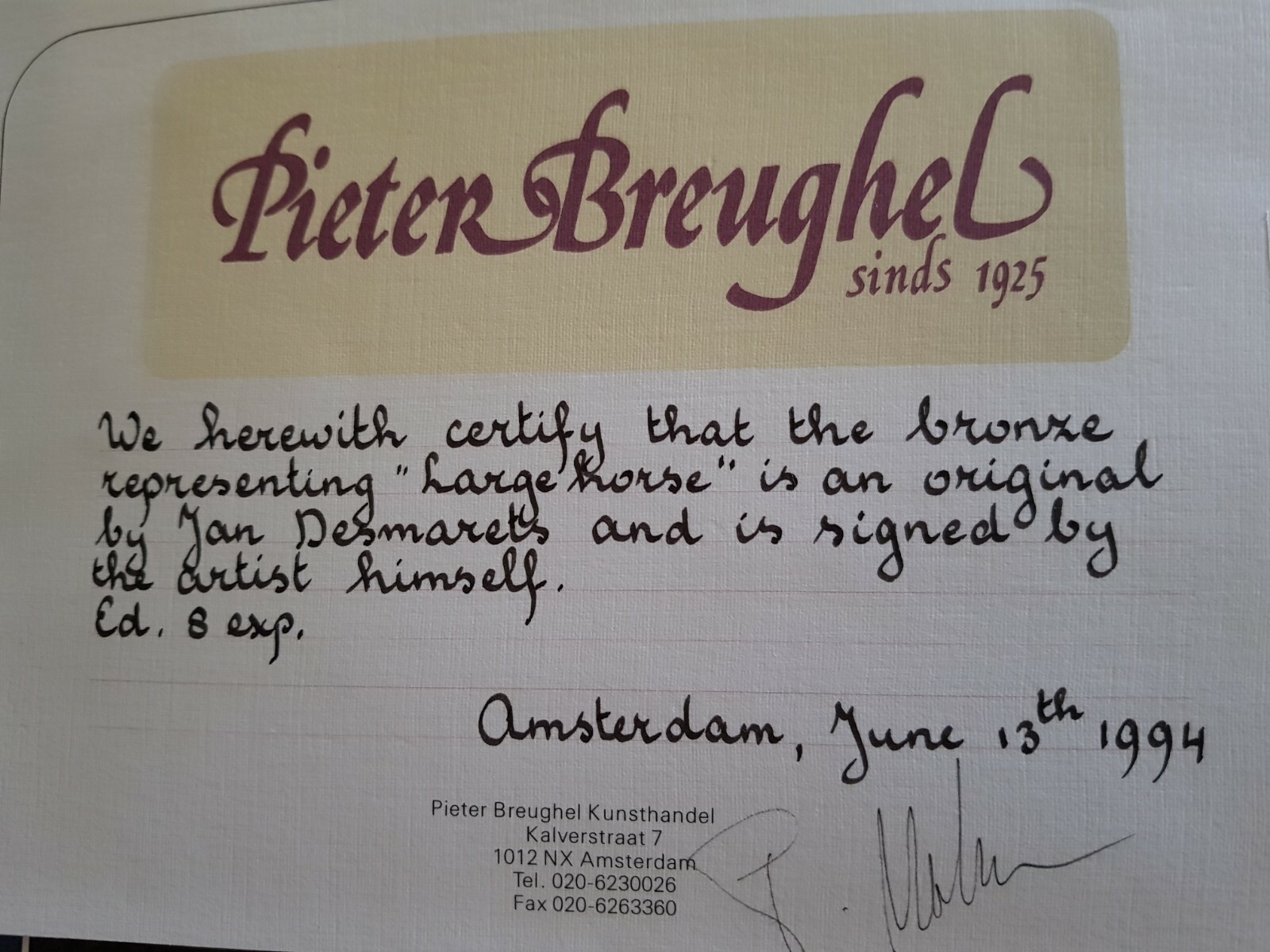 Bronze Horse Statute