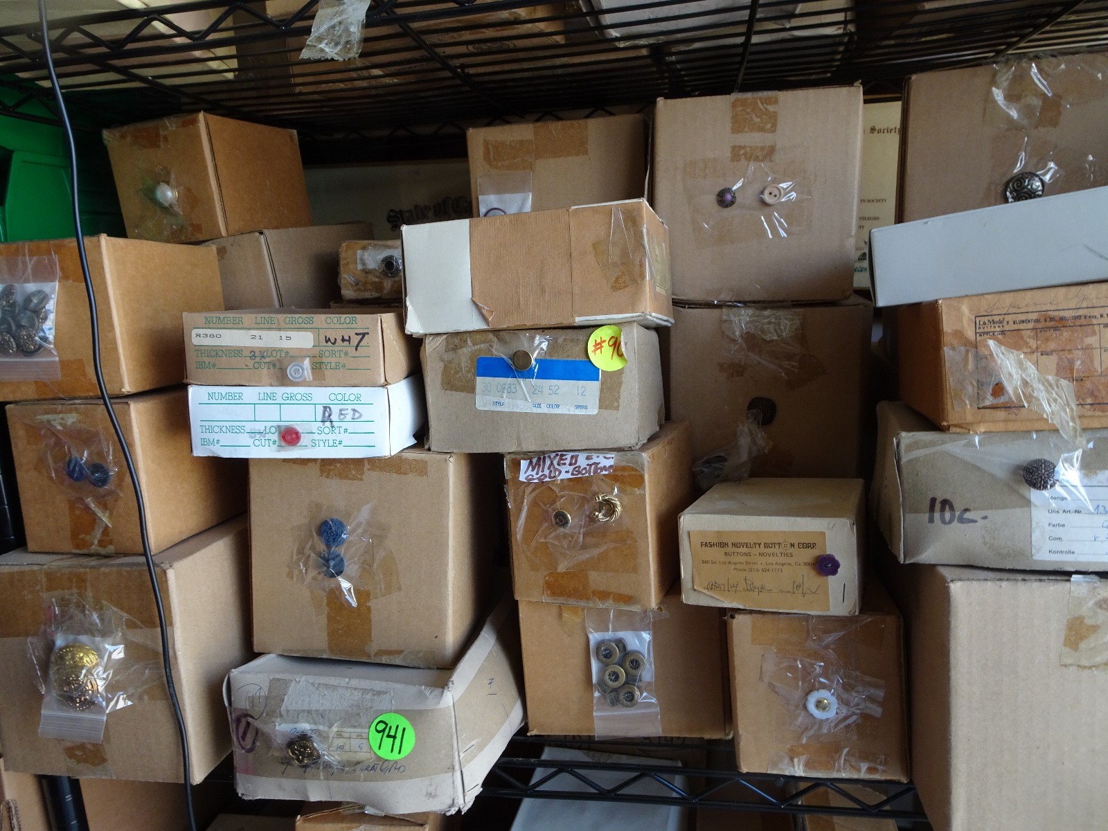 Vintage Seafoam Green Pink Floral Blossom Shank Buttons 36mm Lot of 3 A16-1