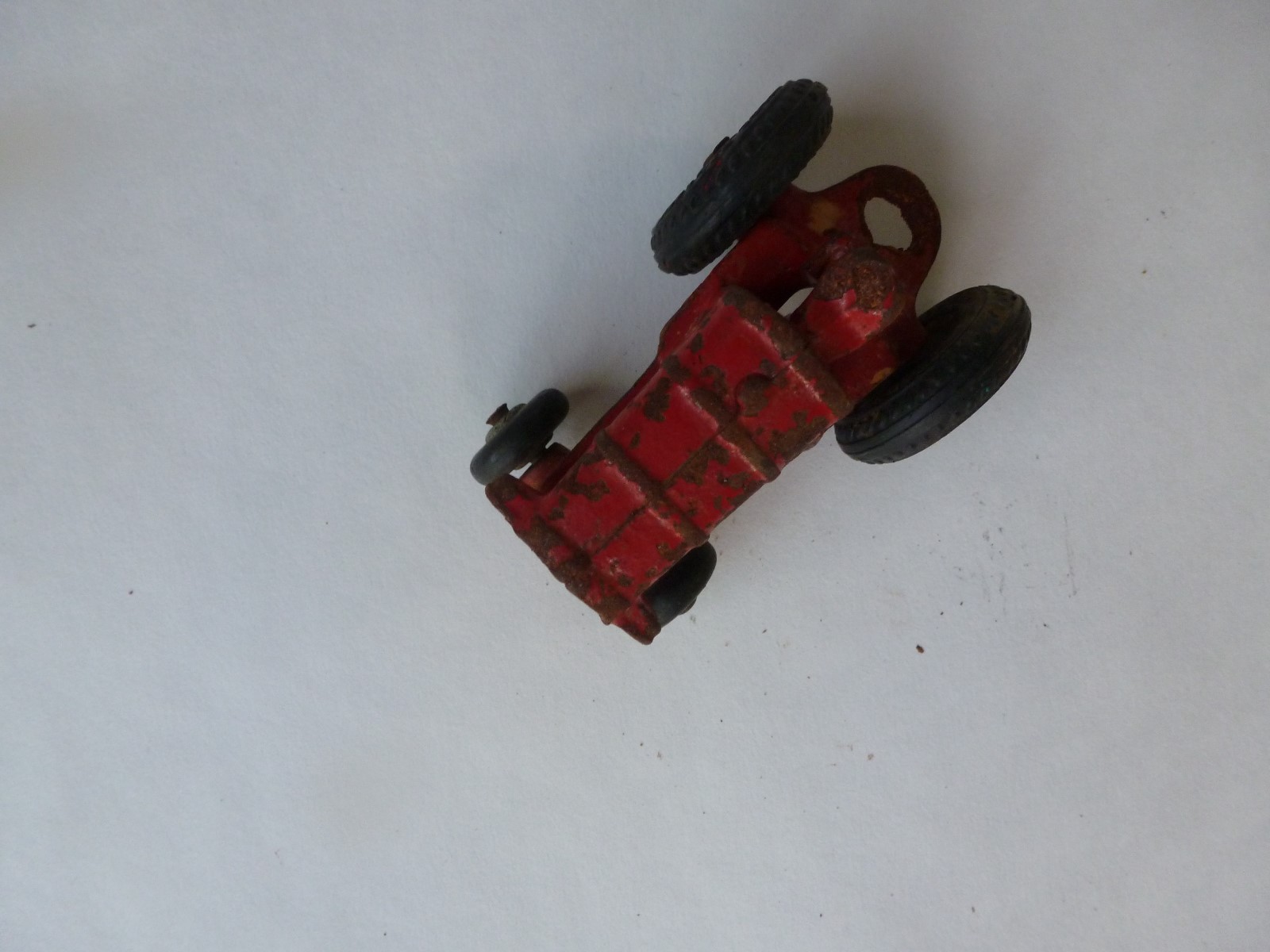 Vintage Arcade Cast Iron Tractor, Red Toy Miniature