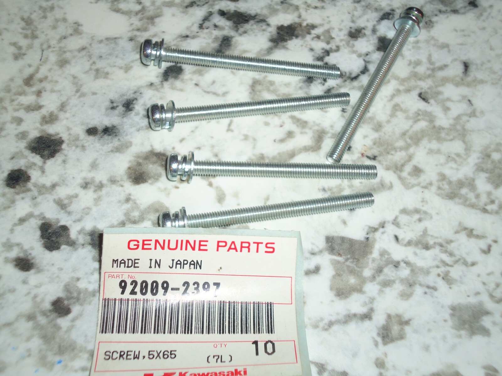 PKG. of 5 New Genuine 92009-2397 Kawasaki SCREWS 5X65 | eBay