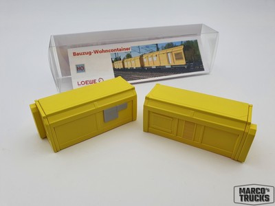 Loewe Cargo-Set (C) from 2 Living container. ''NEUTRAL'' / HO, 2 x 70 mm 1:87 /LW1