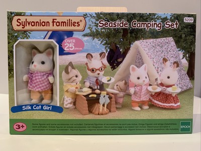 sylvanian seaside camping set