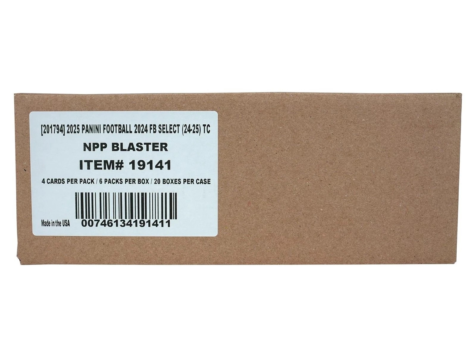 2024 Panini Select Football Factory Sealed 6-Pack Blaster 20-Box Case