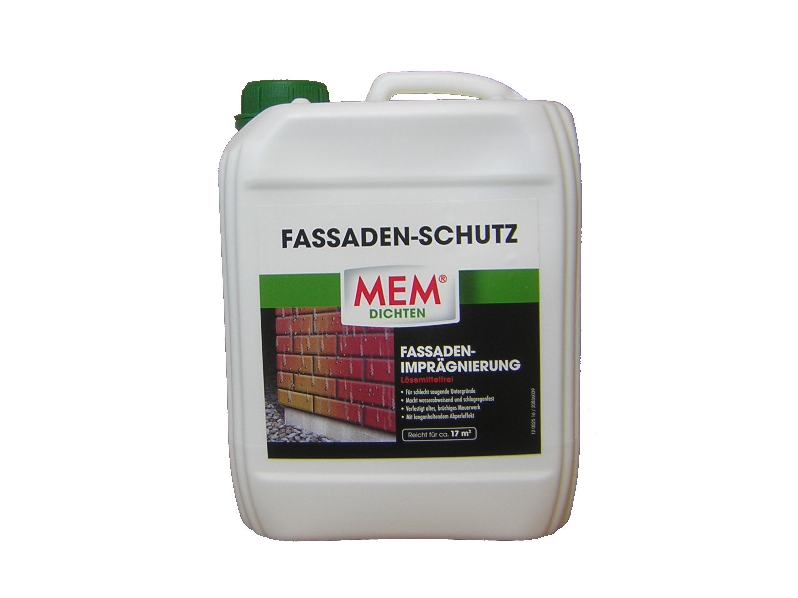 MEM Fassadenschutz 5 L Imprägnierung Mauerwerk Ziegel Verblender