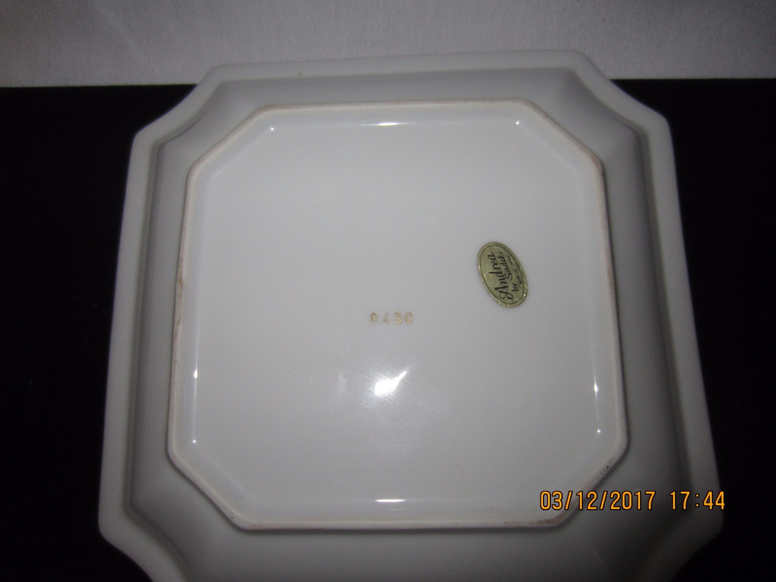 Andrea by Sadek Hand painted Square Plate 8