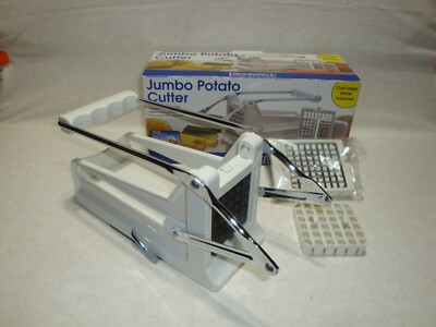 Jumbo Potato Cutter with Interchangeable Blades for Thick and Thin Slices