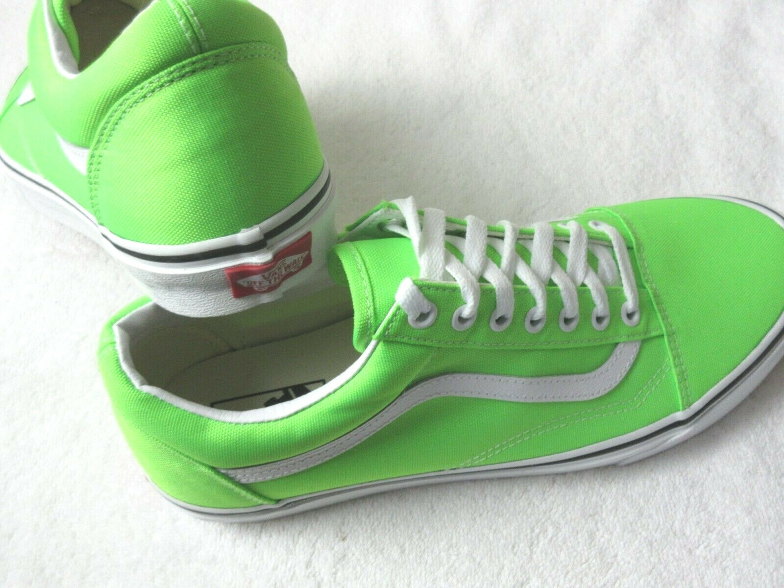 Vans Mens Old Skool Neon Green Gecko 