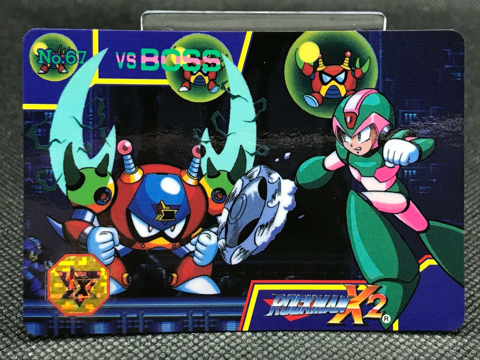 MEGA MAN X2 CARD DASS TCG CAPCOM BANDAI 1994 JAPAN Vintage