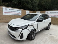 2024 74 PEUGEOT 3008 ALLURE 1.6T HYBRID AUTO DAMAGED REPAIRABLE SALVAGE