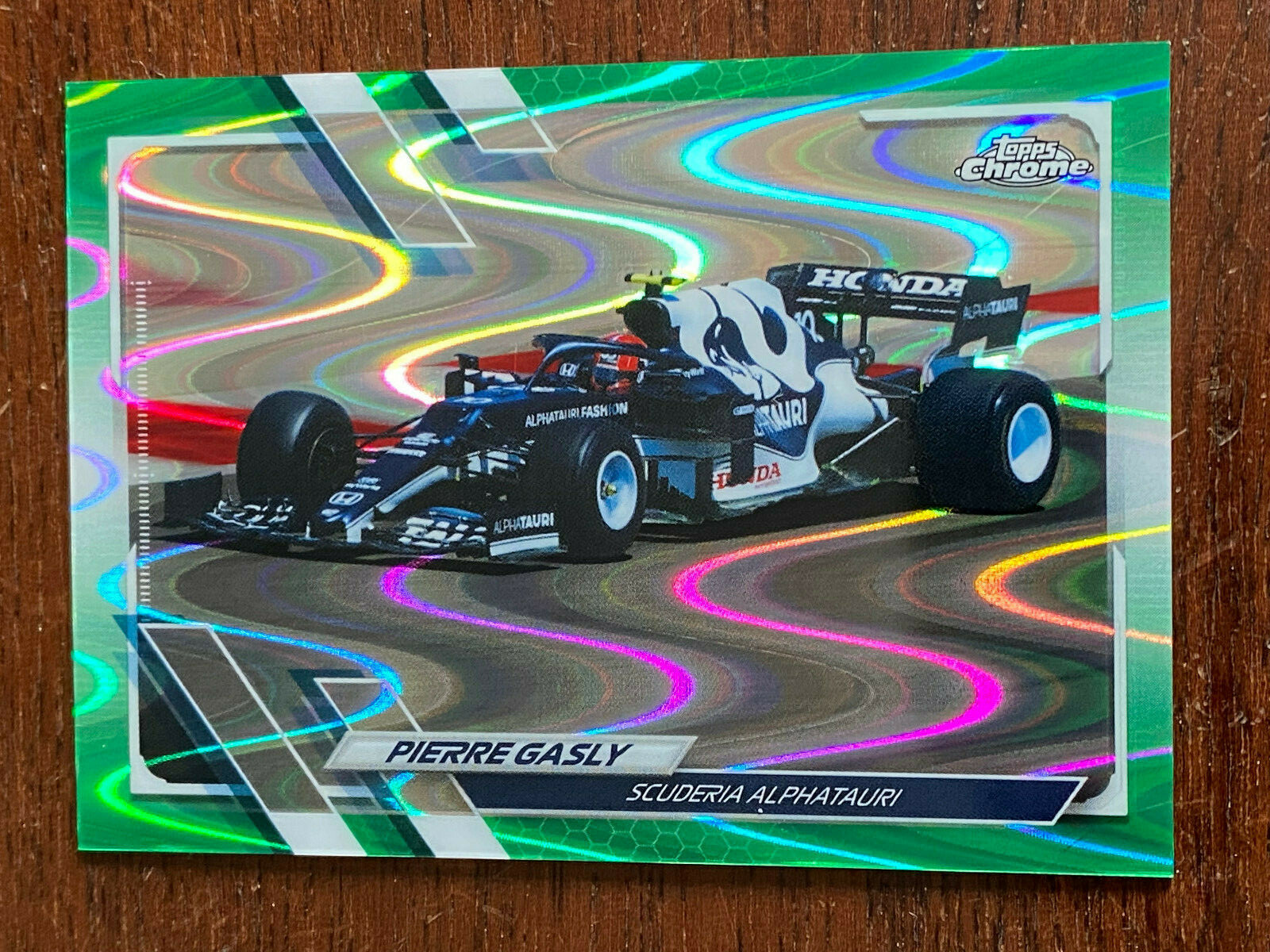 2021 Topps Chrome Formula 1 Pierre Gasly Alphatauri Green