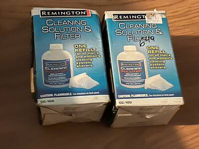 Lot 2 Remington Power Clean Advanced Cleaning Solution 9 oz Filter CC-100A NIB