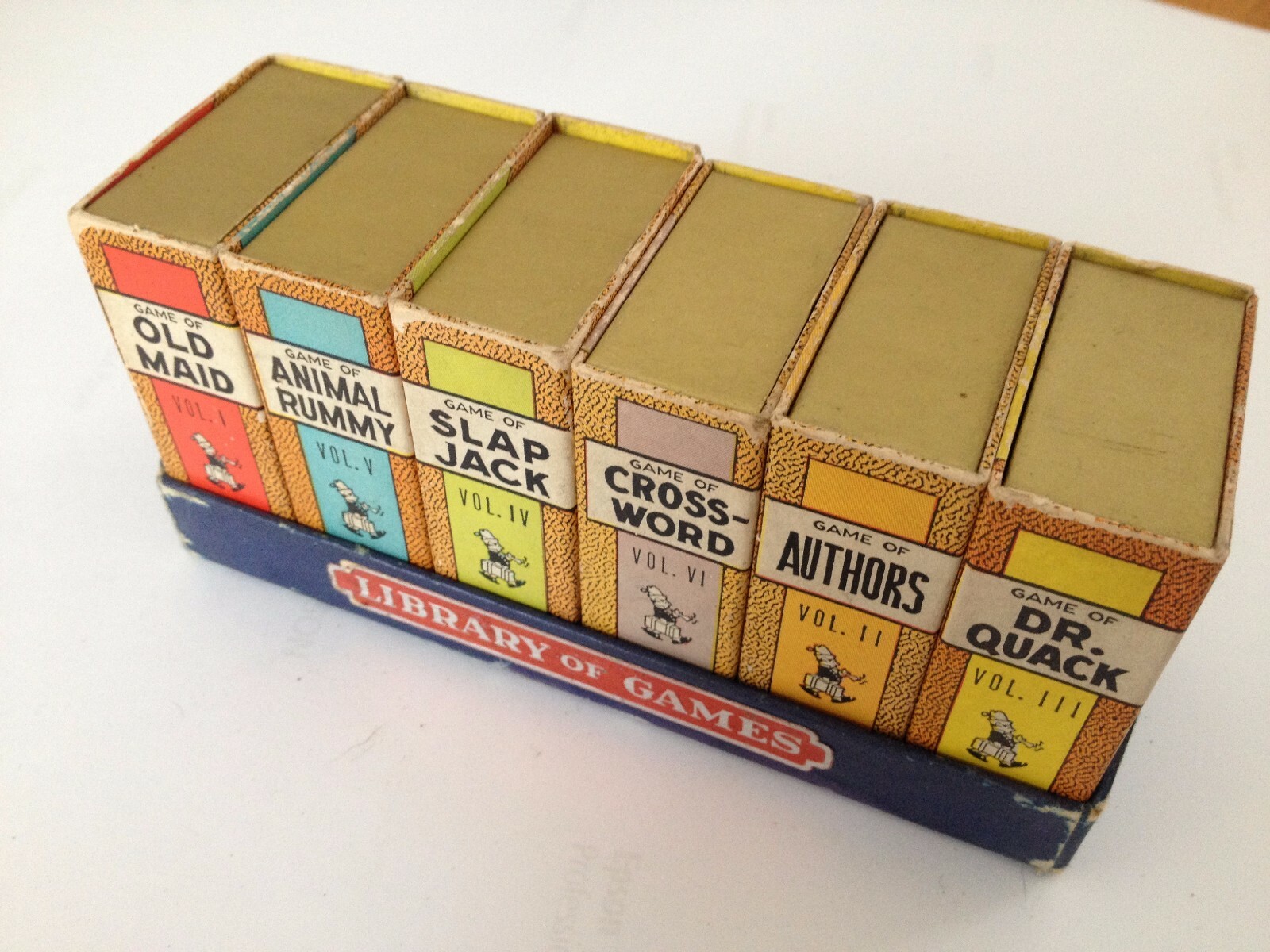 1940s Vintage Library of Games Card Set Russell MFG