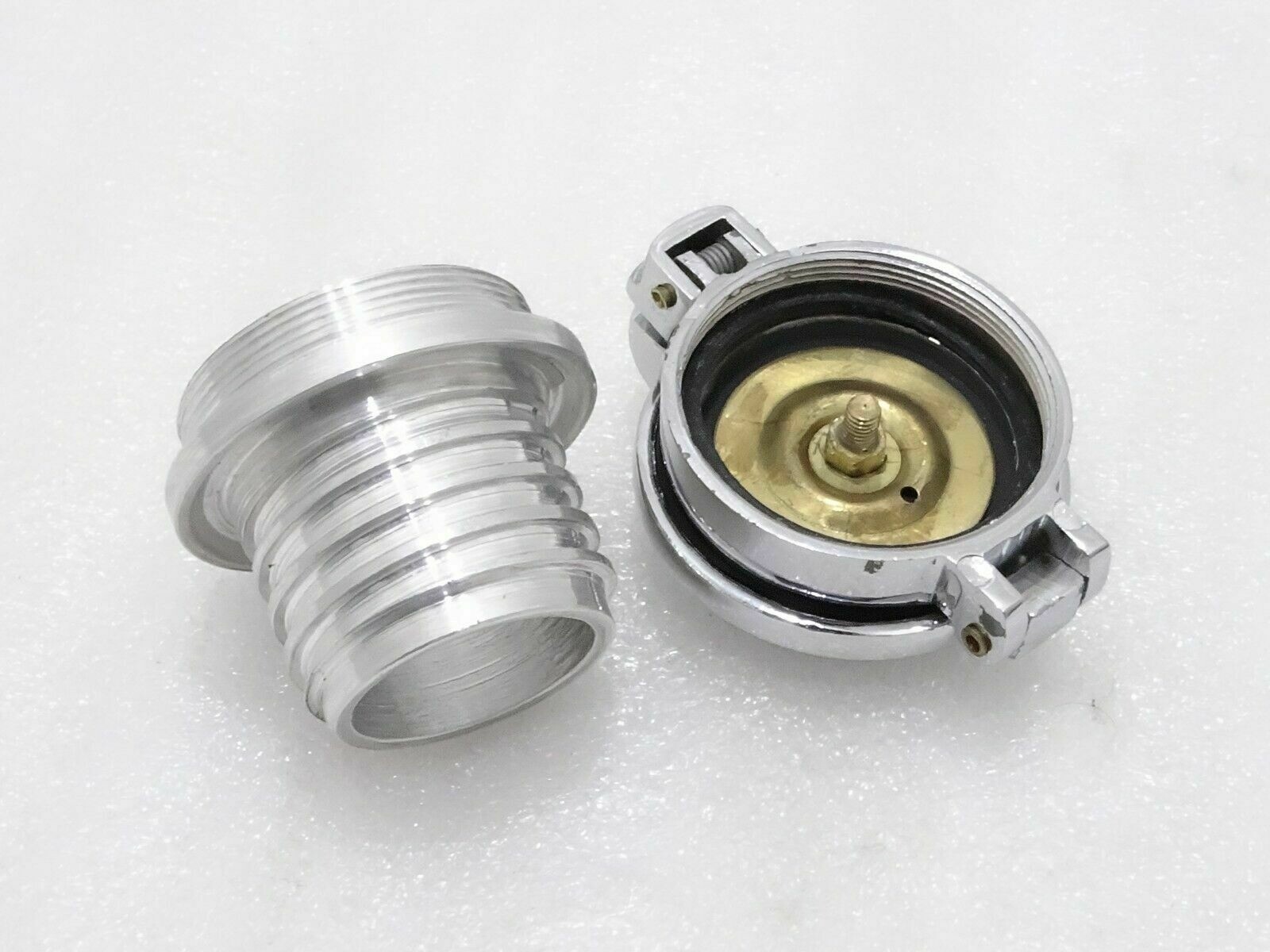 2'' MONZA Flip up Fuel Tank Cap Alloy & Neck For Norton BSA TRIUMPH
