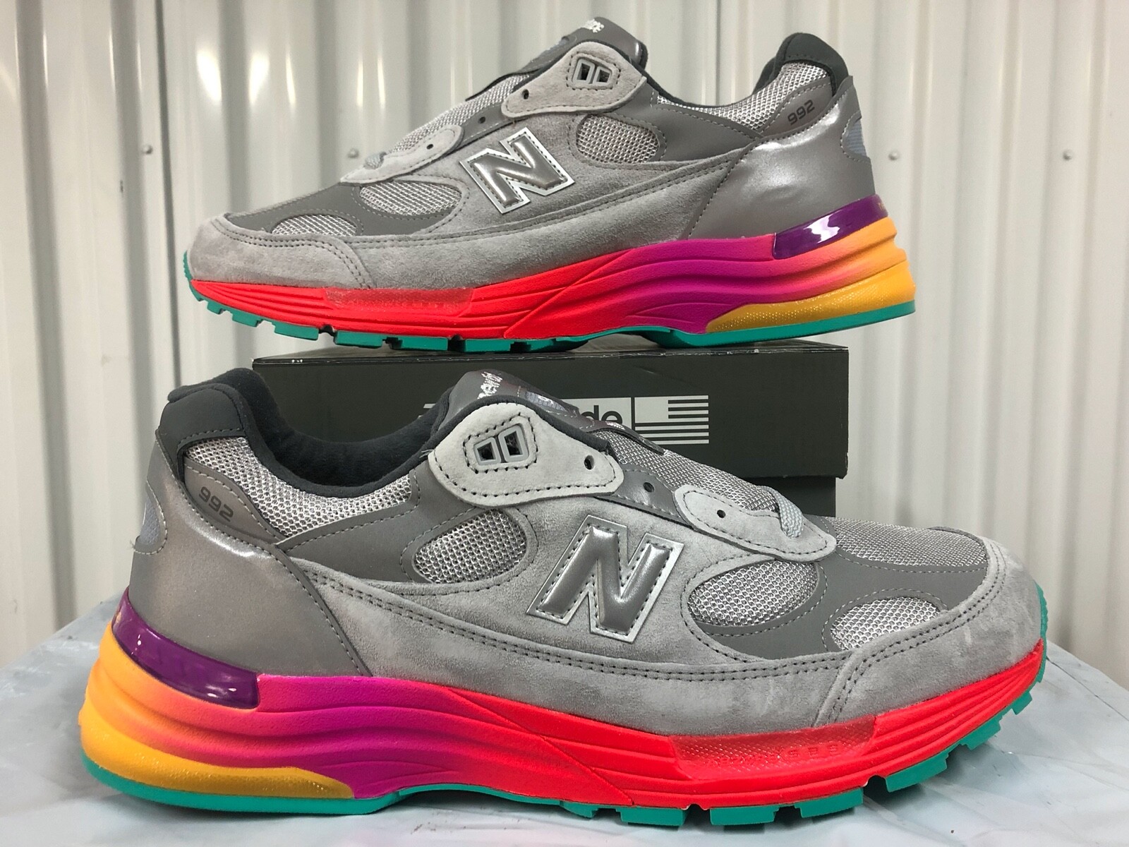 New Balance 992 Grey Silver Multicolor 11.5 M992BC MADE USA New Balance 992 Grey Silver Multicolor 11.5 M992BC MADE USA