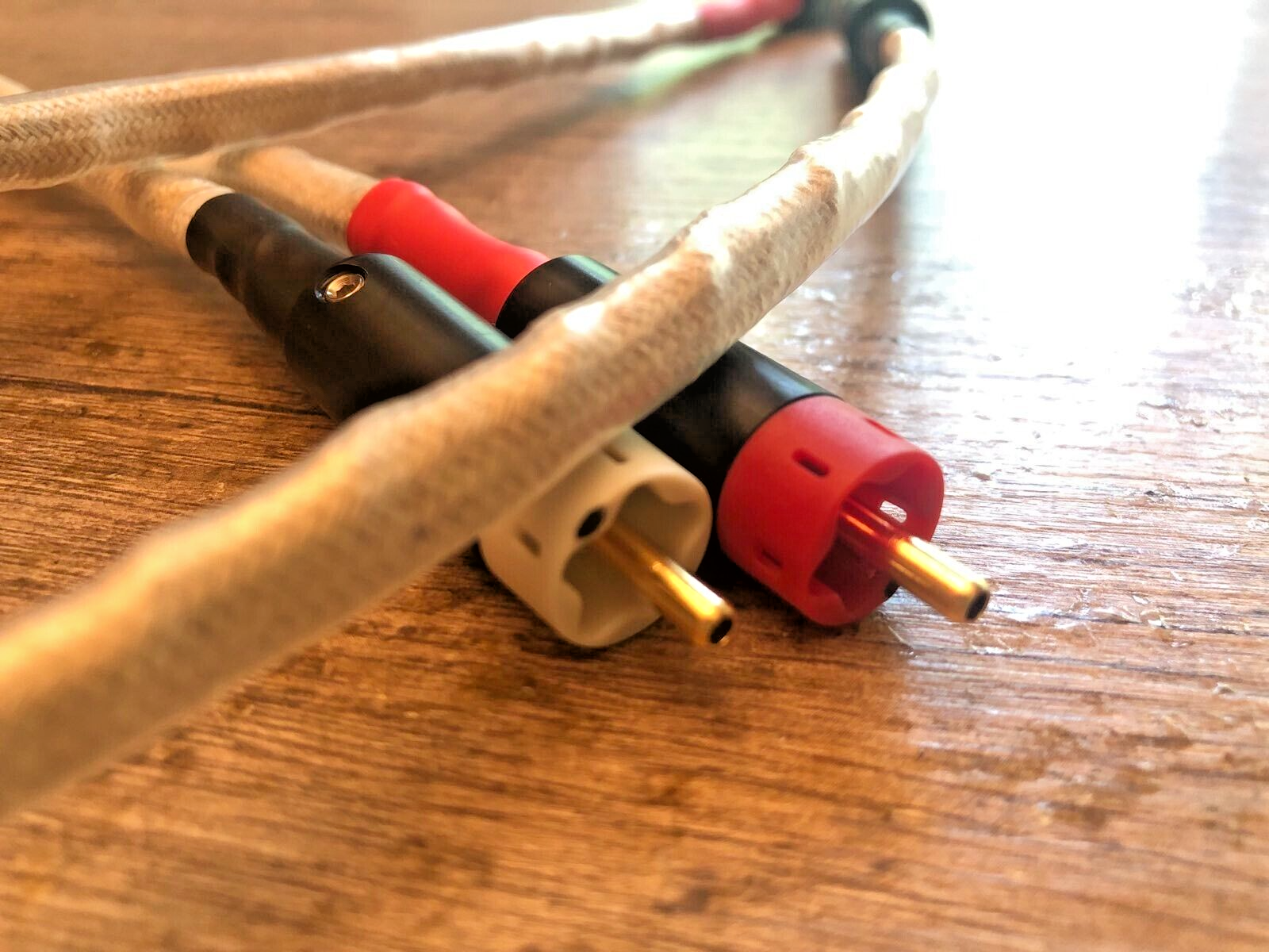 Money BACK-Hand Made Interconnect Cable 1mx2 RCA/Mix Silver Gold Wire &Copper Wi