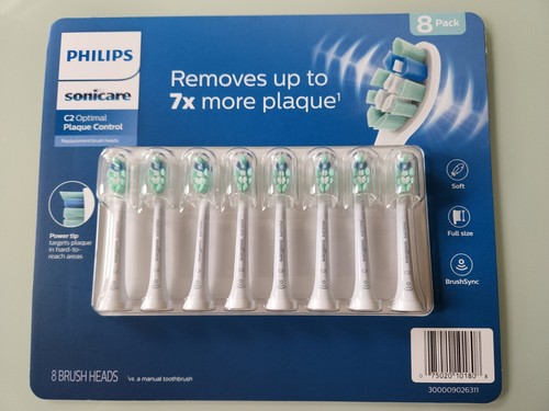 8) Pack Philips Sonicare C2 Optimal Plaque Control