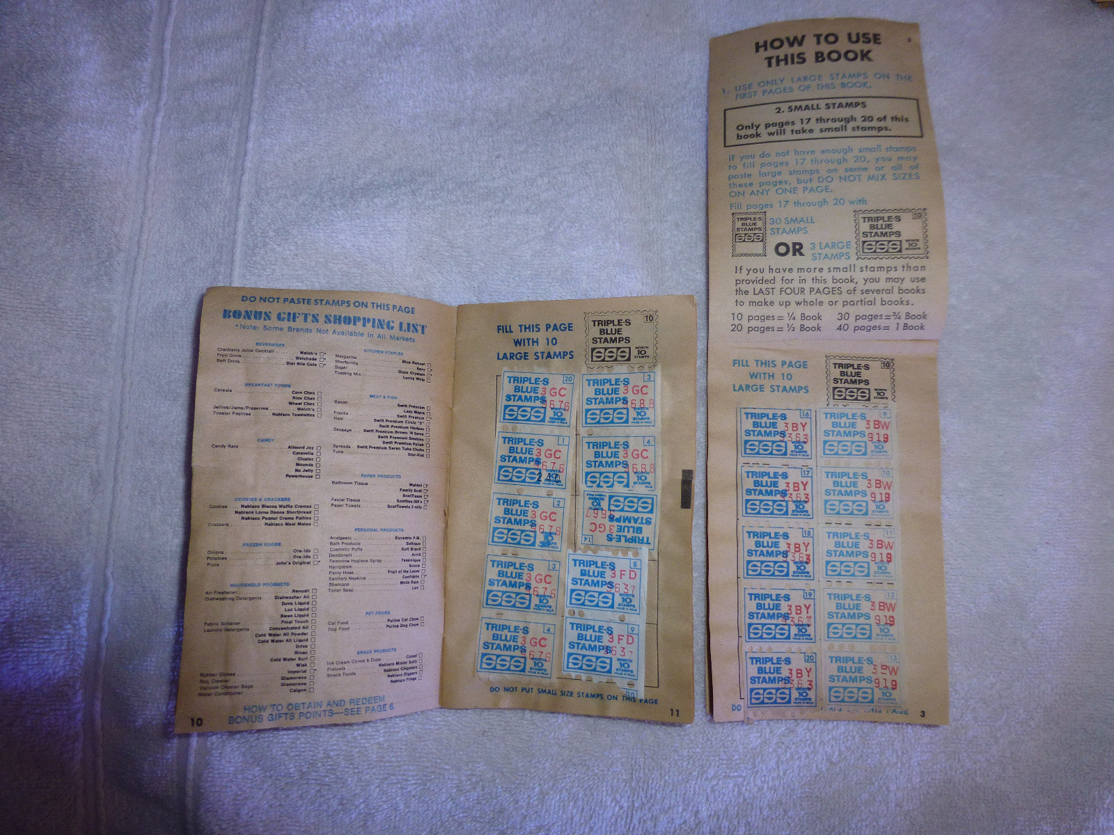 Triple-S Blue stamps saver books