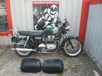 Triumph Bonneville T 100 2004 CLASSIC RETRO NAKED BIKE 120 ROYAL LUGGAGE AMERICA