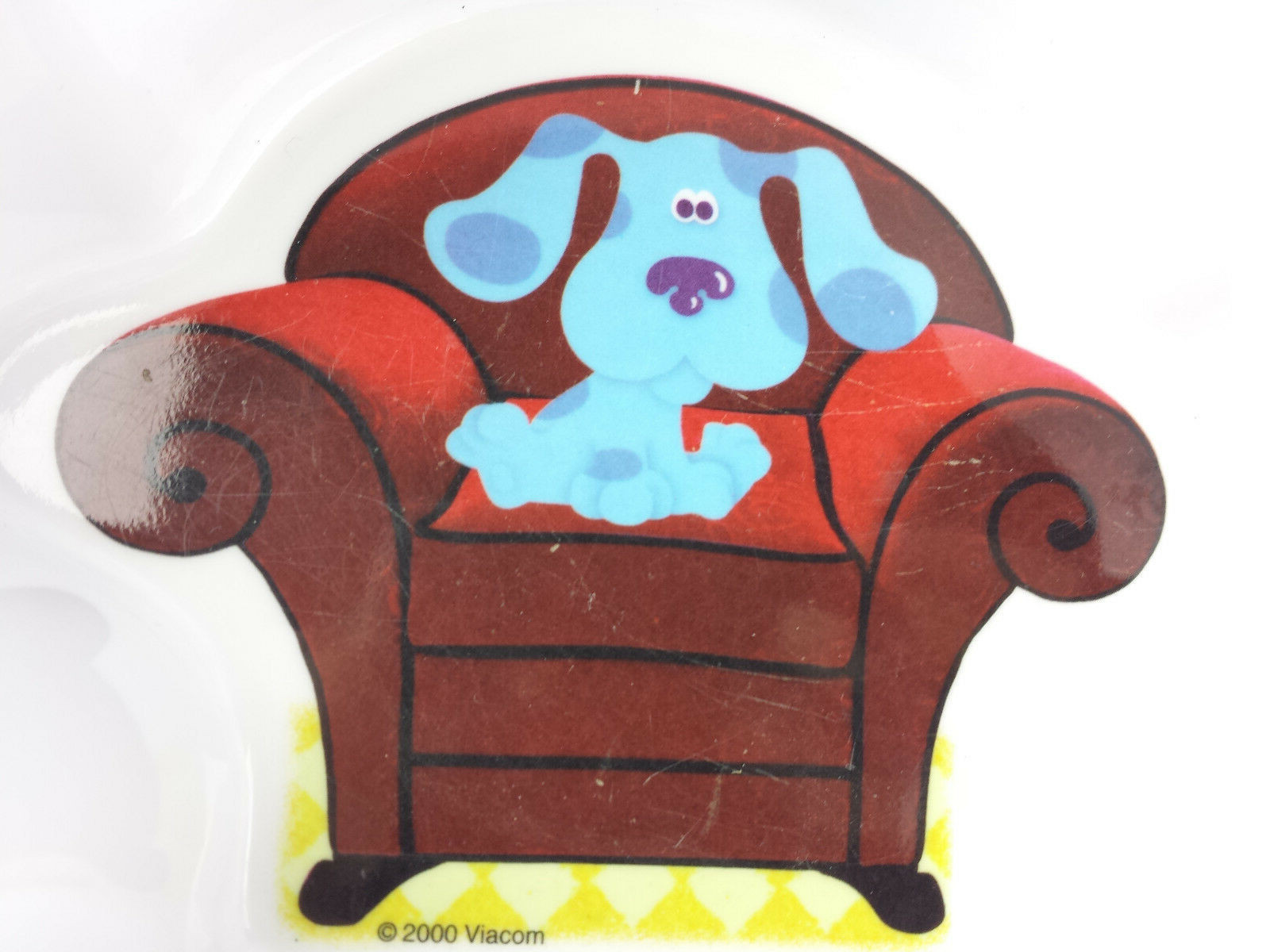 Blues Clues Melamine Childs Cereal Bowl by Zak Designs Chair 2000 Vintage