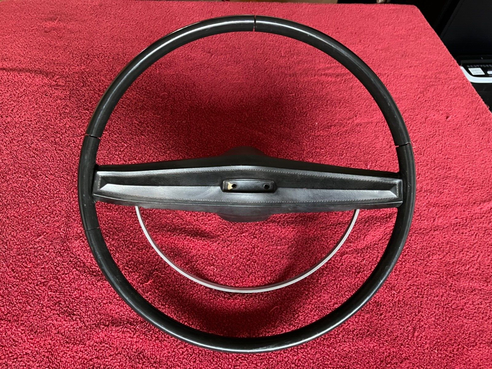 ORIGINAL 1969 FORD STEERING WHEEL BLACK MUSTANG COUGAR TORINO FAIRLANE