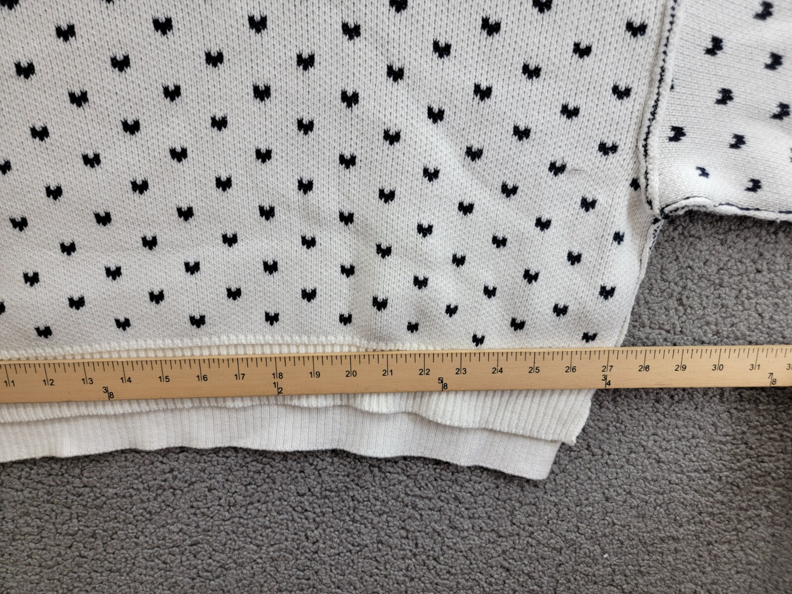 Free People Heart Easy Street Crop Sweater Women's L Black Long Sleeve Pullover - Picture 7 of 16