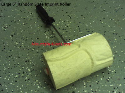 New 6'' Large Flagstone Concrete cement Landscape Curbing texture Imprint Roller