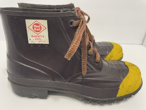 Made In Usa Size 9 Vintage Safety Ansi Z41 1 1967/75 Great Shape