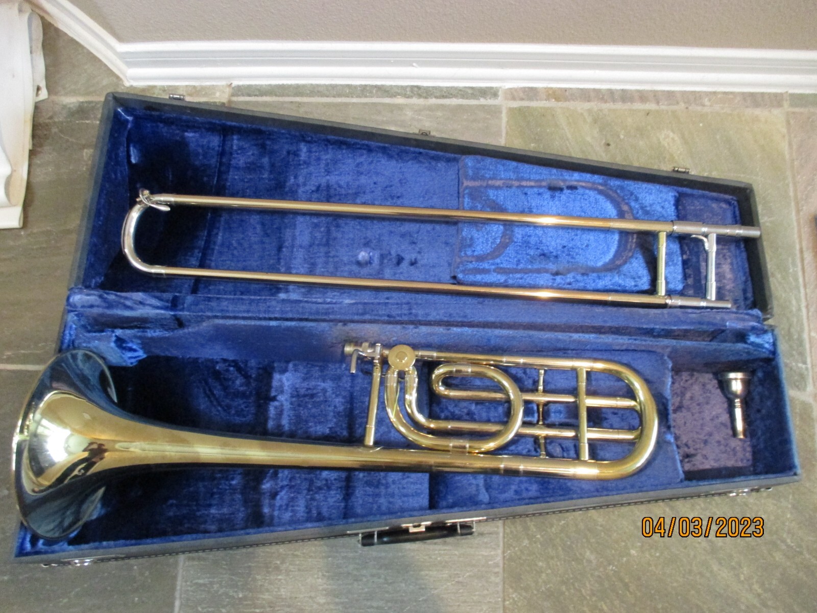 Blessing Artist F Attachment Trombone with case and mouthpiece. Made in
