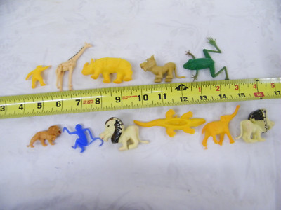 Vintage Multicolored Aquatic and Safari Animals-Variety of 11