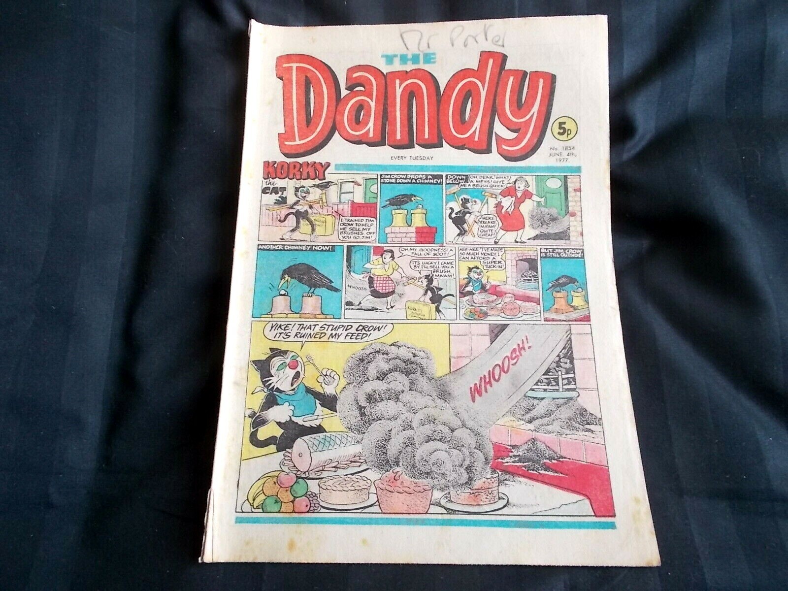 DANDY Comic Issue #1854 June 4th 1977 Korky And The Crow DANDY Comic Issue #1854 June 4th 1977 Korky And The Crow