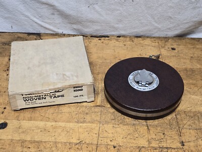 Vintage LUFKIN Cooper USA Hi-Line Woven Tape Non-Metallic 5/8'' x 100' NOS In Box