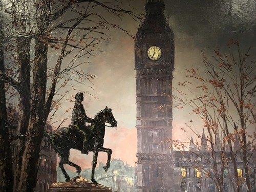 Big Ben Oil Painting By Robert Lebron