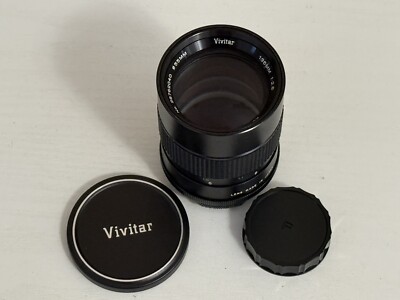 Vintage Vivitar 135mm 1:2.8 Auto 55mm Telephoto Lens And Caps