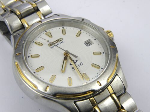 Mens Seiko SQ50 Kinetic Watch 5M22-7B60 - 50m | eBay Mens Seiko SQ50 Kinetic Watch 5M22-7B60 - 50m | eBay