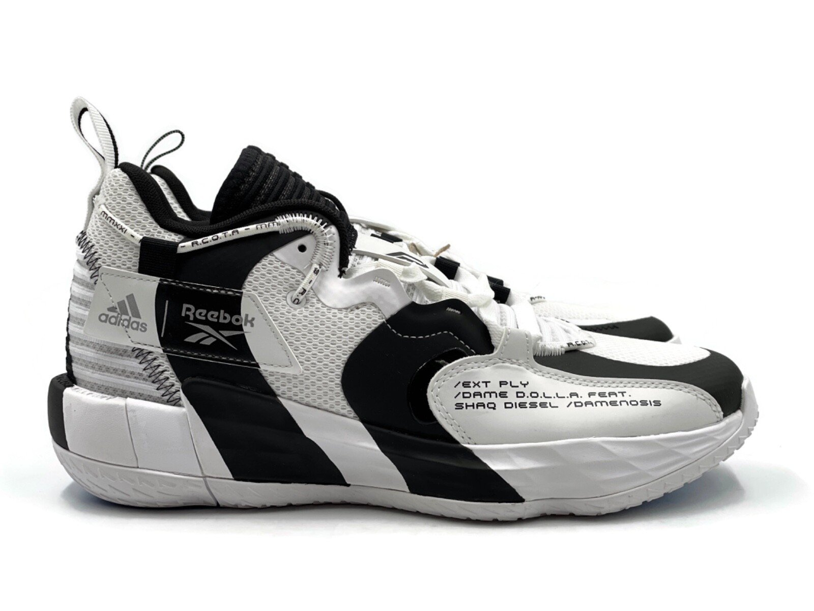Купить reebok shaqnosis black white 