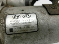 Hyundai Kona OS 17-20 T-GDi 1,0 88KW Anlasser Starter Hyundai Kona OS 17-20 03.08.2018 3610004200 36100-04200 gebraucht Vorschau 7