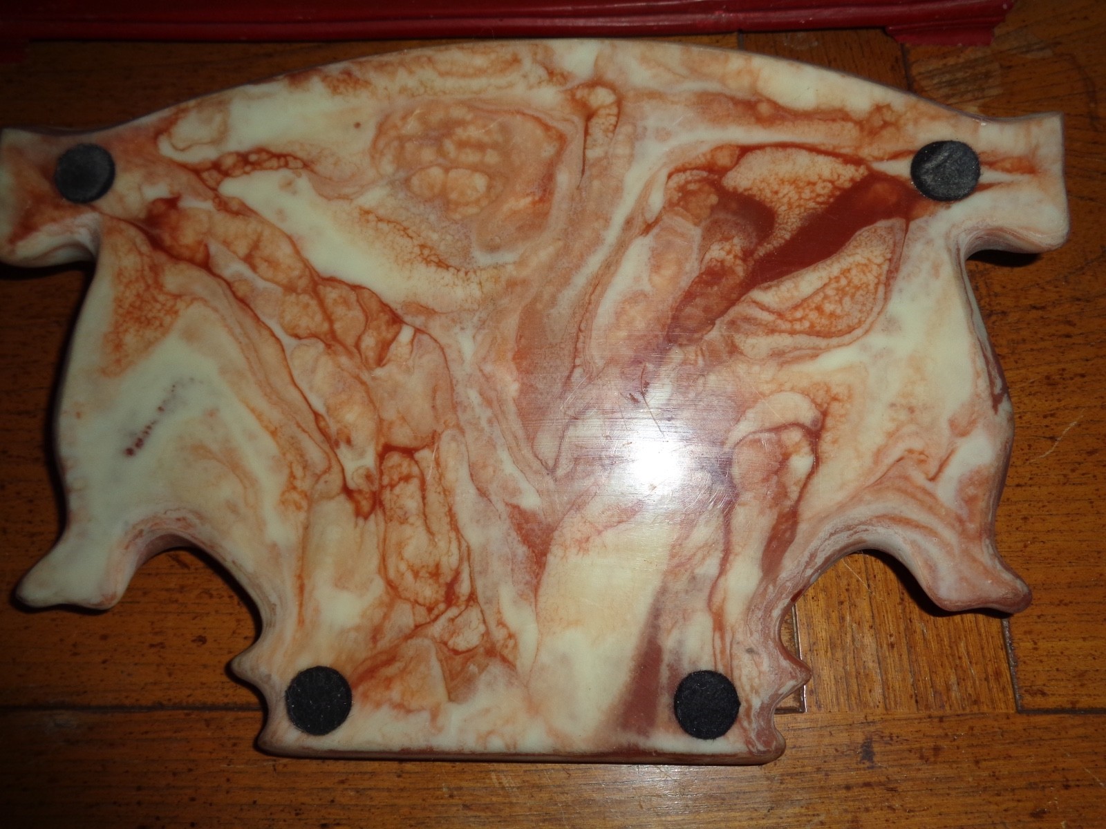 VINTAGE INCOLAY HANDCRAFTED USA DESK TOP ORGANIZER PERFECT CONDITION